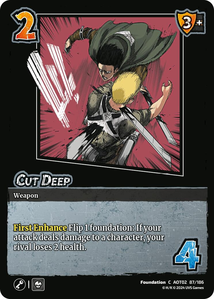 Image for Cut Deep (Attack On Titan: Origins of Power) (87/186) - UniVersus