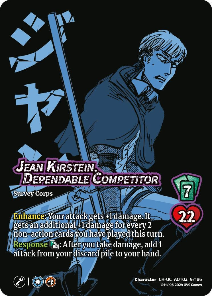 Image for Jean Kirstein, Dependable Competitor (Attack On Titan: Origins of Power) (9/186) - UniVersus