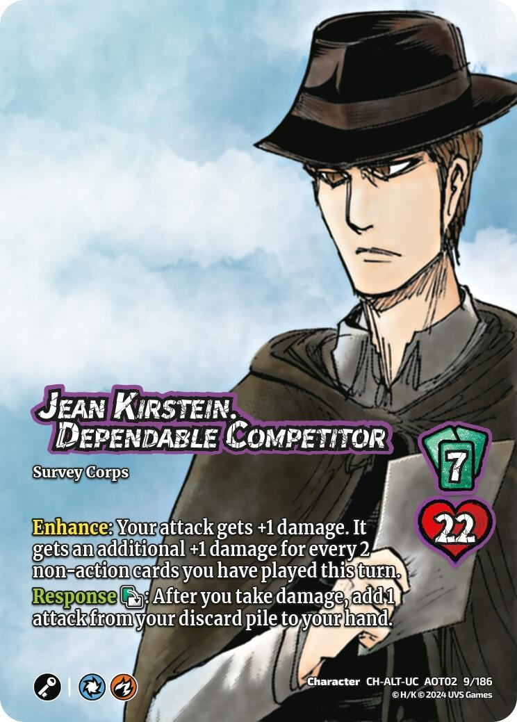 Image for Jean Kirstein, Dependable Competitor (Alternate Art) (Attack On Titan: Origins of Power) (9/186) - UniVersus