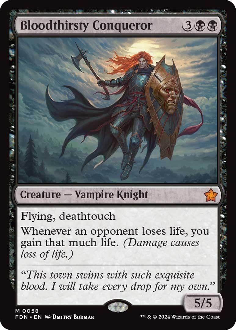 Image for Bloodthirsty Conqueror (Foundations) (58) - Magic: The Gathering