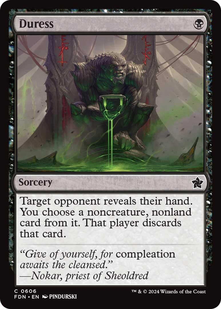 Image for Duress (Foundations) (606) - Magic: The Gathering