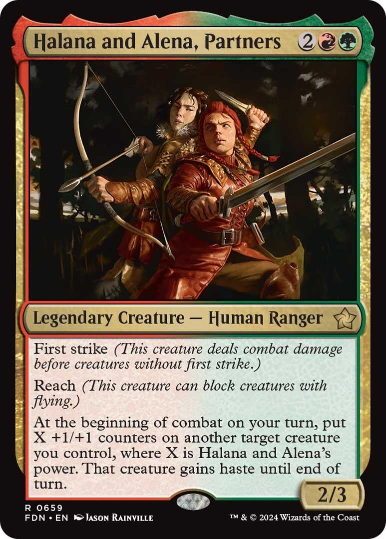 Image for Halana and Alena, Partners (Foundations) (659) - Magic: The Gathering