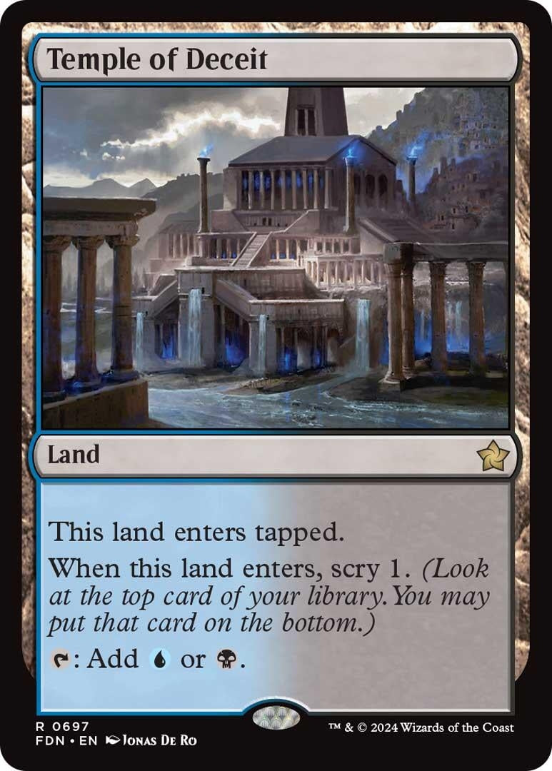 Image for Temple of Deceit (Foundations) (697) - Magic: The Gathering