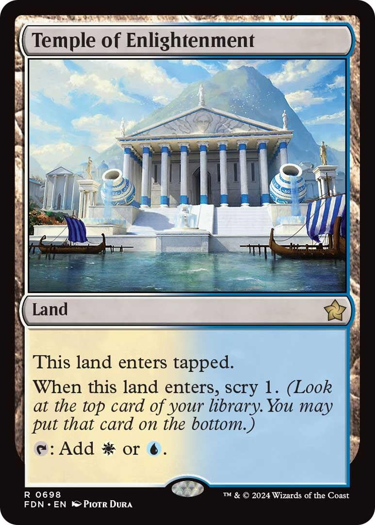 Image for Temple of Enlightenment (Foundations) (698) - Magic: The Gathering