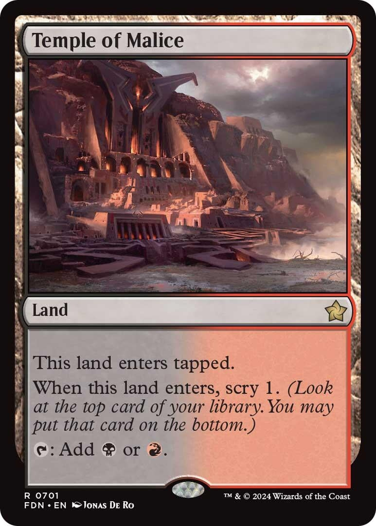 Image for Temple of Malice (Foundations) (701) - Magic: The Gathering