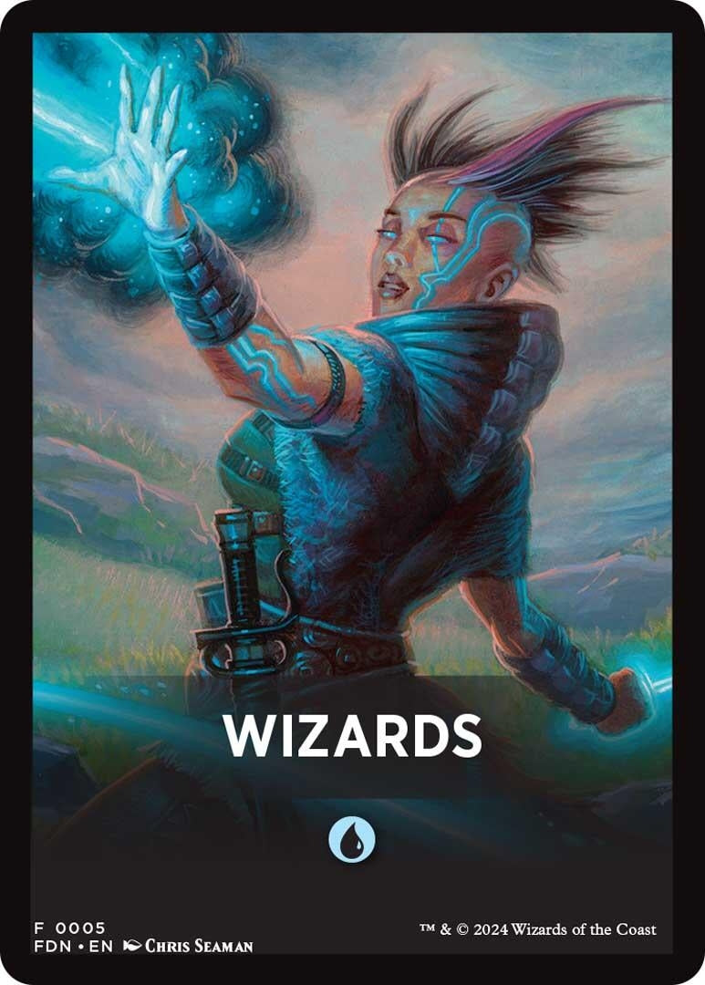 Image for Wizards Theme Card (Foundations) (5) - Magic: The Gathering