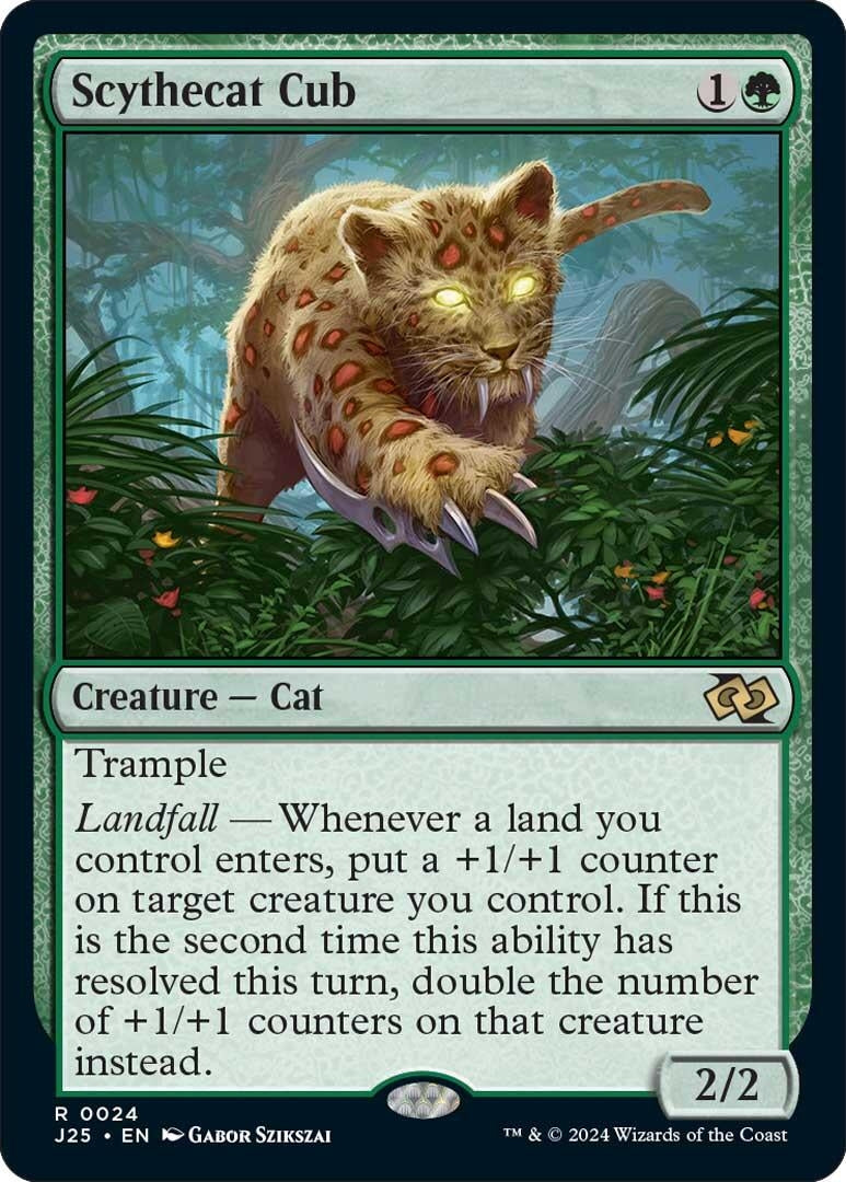 Image for Scythecat Cub (Foundations Jumpstart) (24) - Magic: The Gathering