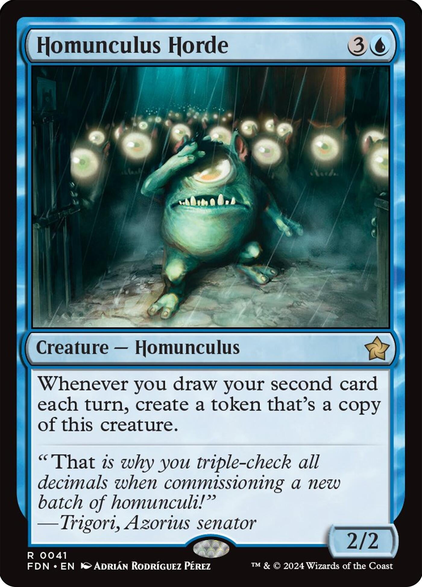 Image for Homunculus Horde (Foundations) (41) - Magic: The Gathering