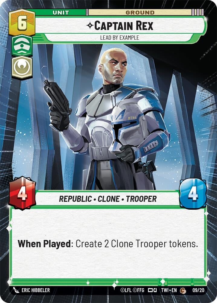 Image for Captain Rex - Lead by Example (Hyperspace) (Twilight of the Republic: Weekly Play Promos) (09/20) - Star Wars: Unlimited