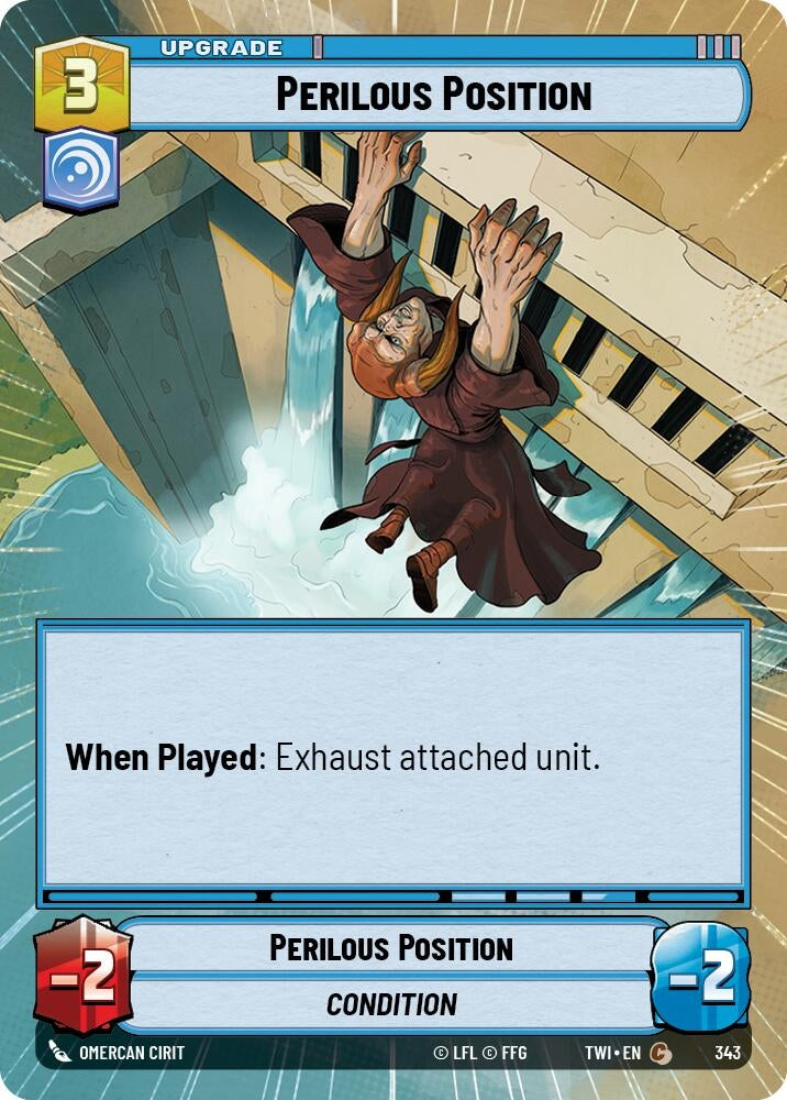 Image for Perilous Position (Hyperspace) (Twilight of the Republic) (343) - Star Wars: Unlimited