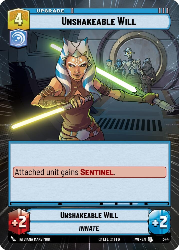 Image for Unshakeable Will (Hyperspace) (Twilight of the Republic) (344) - Star Wars: Unlimited
