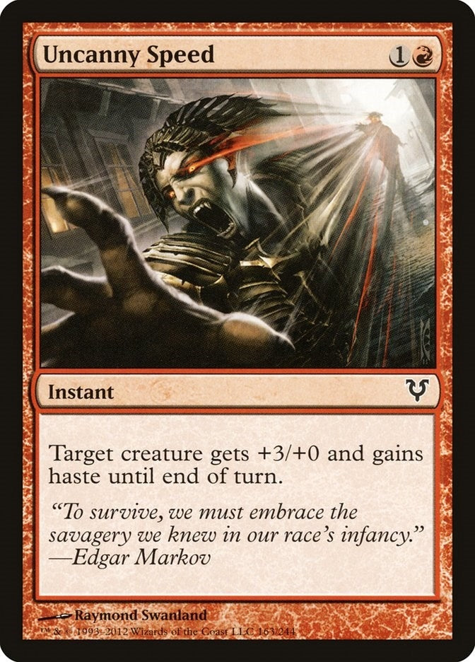 Image for Uncanny Speed (Avacyn Restored) (163) - Magic: The Gathering