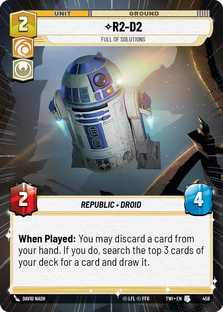 Image for R2-D2 - Full of Solutions (Hyperspace) (Twilight of the Republic) (458) - Star Wars: Unlimited