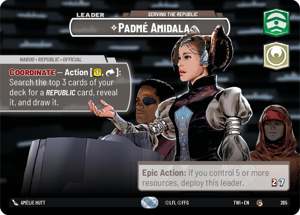 Image for Padmé Amidala - Serving the Republic (Showcase) (Twilight of the Republic) (265) - Star Wars: Unlimited