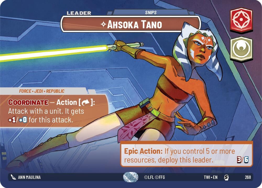 Image for Ahsoka Tano - Snips (Showcase) (Twilight of the Republic) (268) - Star Wars: Unlimited