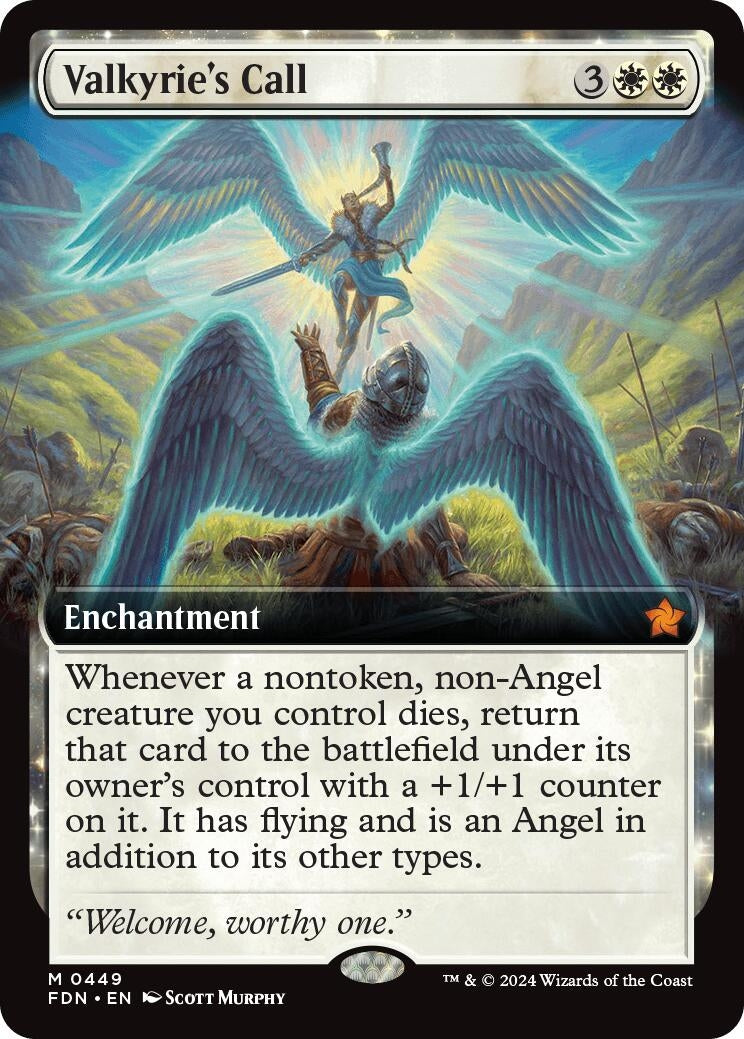 Image for Valkyrie's Call (Extended Art) (Foundations) (449) - Magic: The Gathering