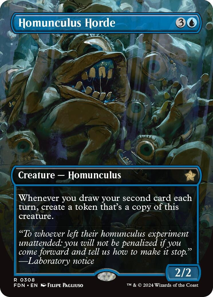 Image for Homunculus Horde (Borderless) (Foundations) (308) - Magic: The Gathering
