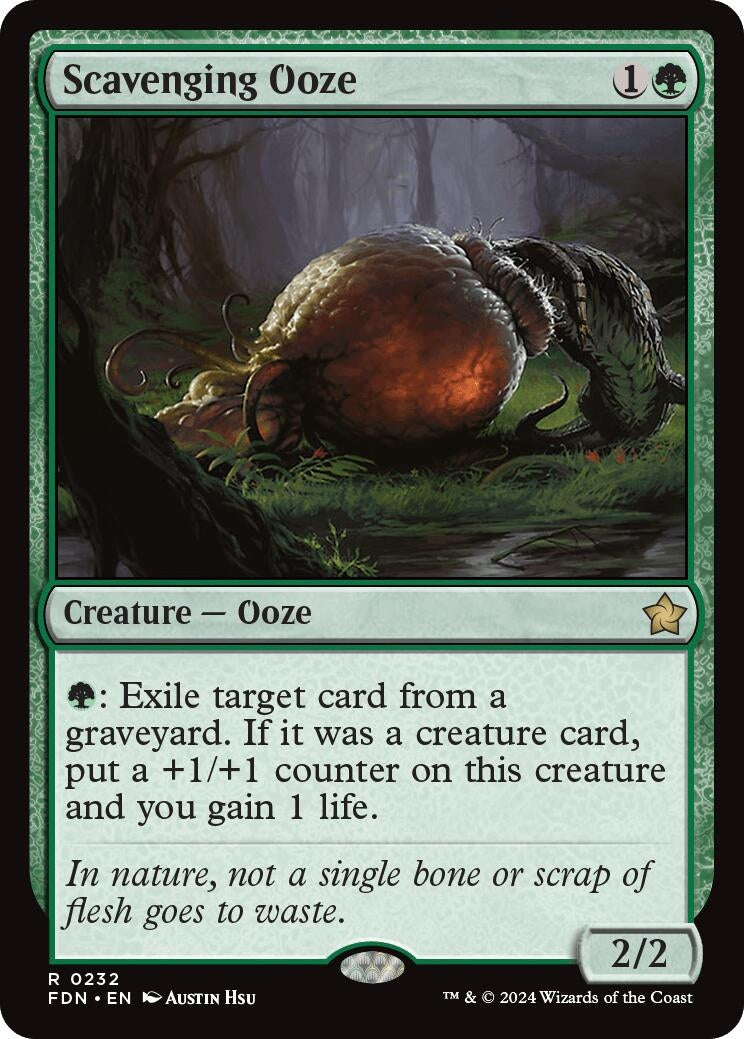 Image for Scavenging Ooze (Foundations) (232) - Magic: The Gathering
