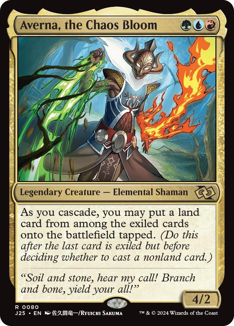 Image for Averna, the Chaos Bloom (Anime) (Commander Legends) (80) - Magic: The Gathering