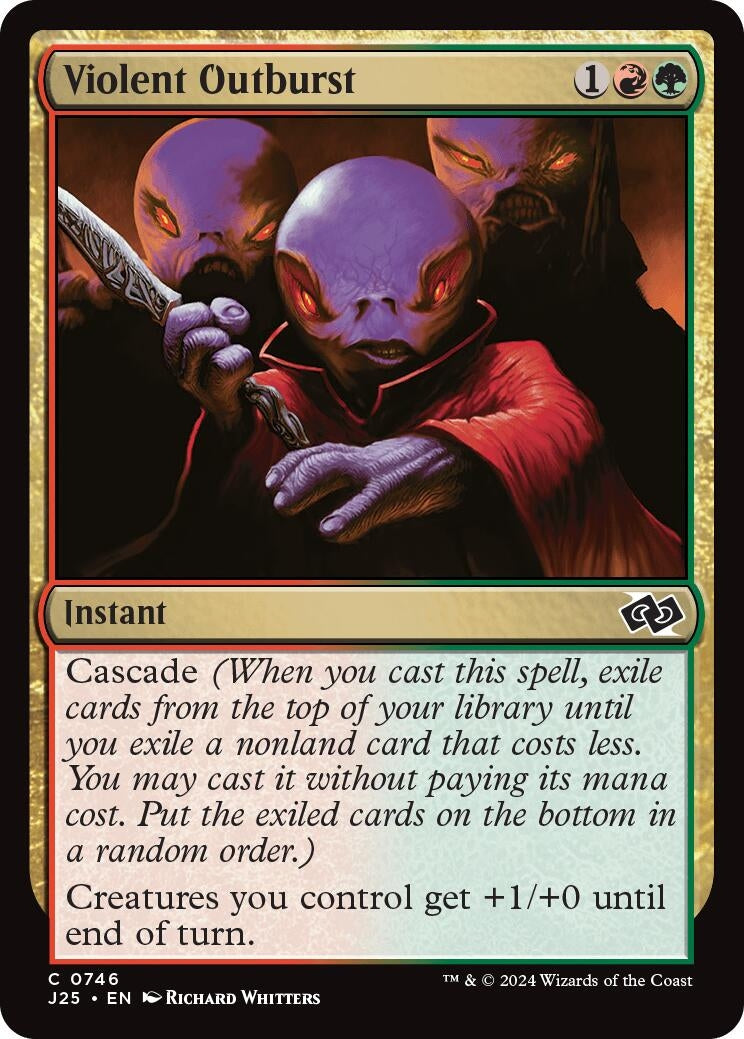 Image for Violent Outburst (Foundations Jumpstart) (746) - Magic: The Gathering