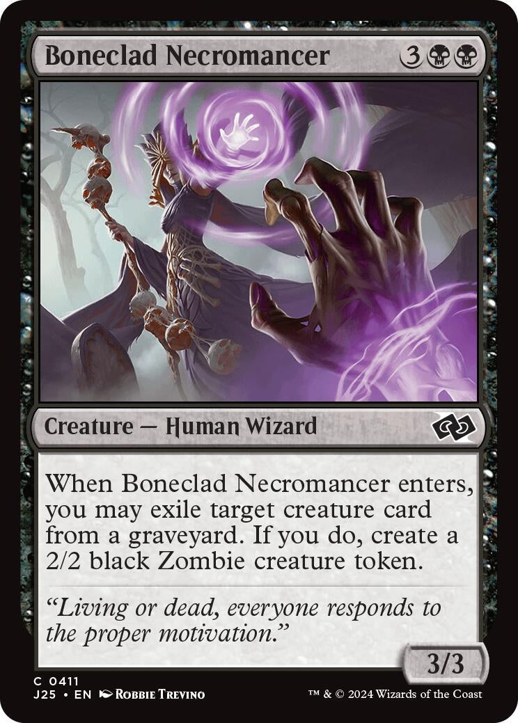 Image for Boneclad Necromancer (Foundations Jumpstart) (411) - Magic: The Gathering
