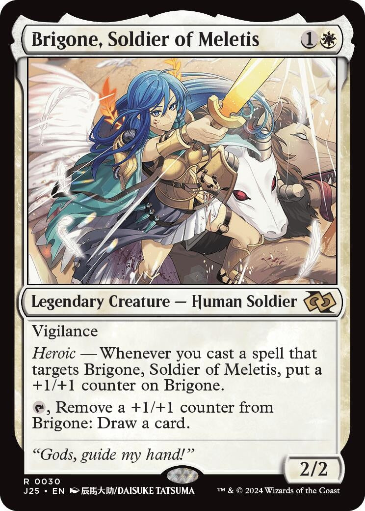 Image for Brigone, Soldier of Meletis (Anime) (Foundations Jumpstart) (30) - Magic: The Gathering
