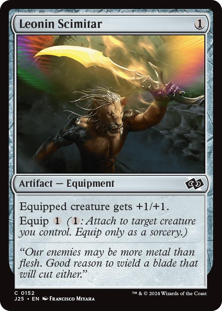 Image for Leonin Scimitar (Foundations Jumpstart) (152) - Magic: The Gathering