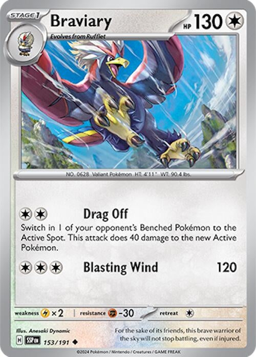 Image for Braviary (SV08: Surging Sparks) (153/191) - Pokemon