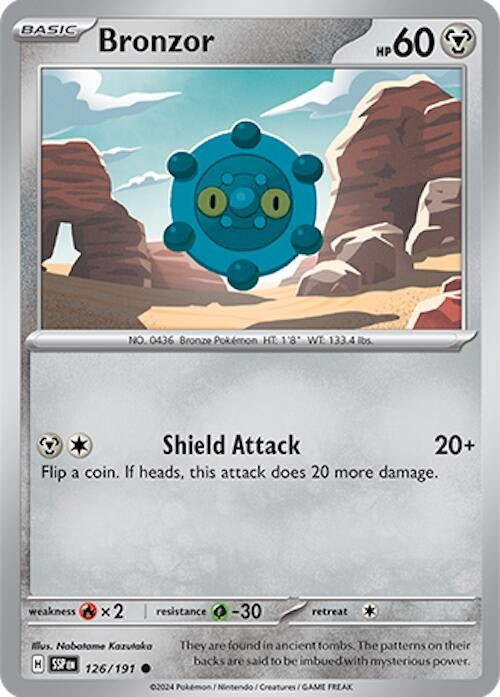 Image for Bronzor (SV08: Surging Sparks) (126/191) - Pokemon