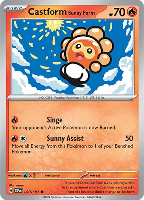 Image for Castform Sunny Form (SV08: Surging Sparks) (020/191) - Pokemon