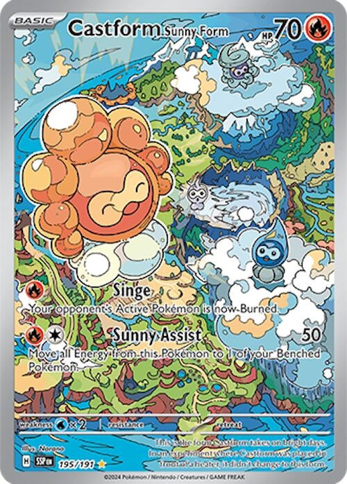 Image for Castform Sunny Form (SV08: Surging Sparks) (195/191) - Pokemon