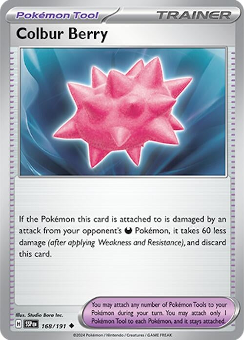 Image for Colbur Berry (SV08: Surging Sparks) (168/191) - Pokemon