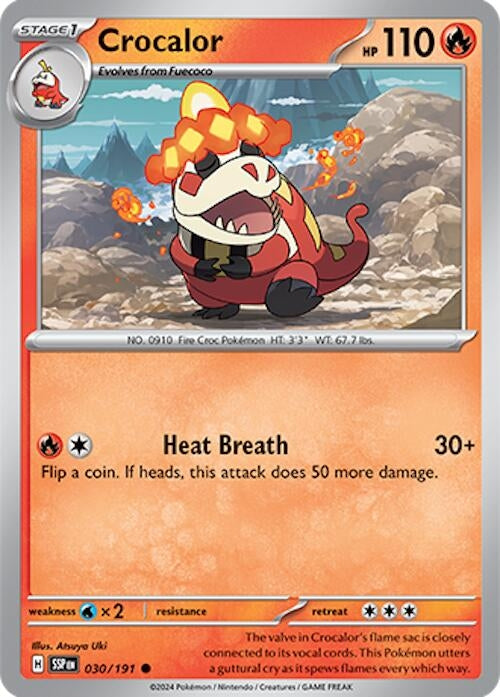 Image for Crocalor (SV08: Surging Sparks) (030/191) - Pokemon