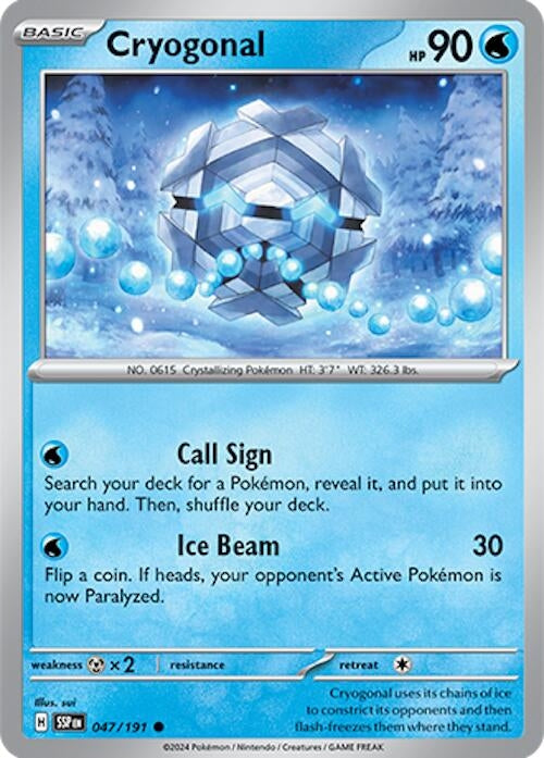 Image for Cryogonal (SV08: Surging Sparks) (047/191) - Pokemon