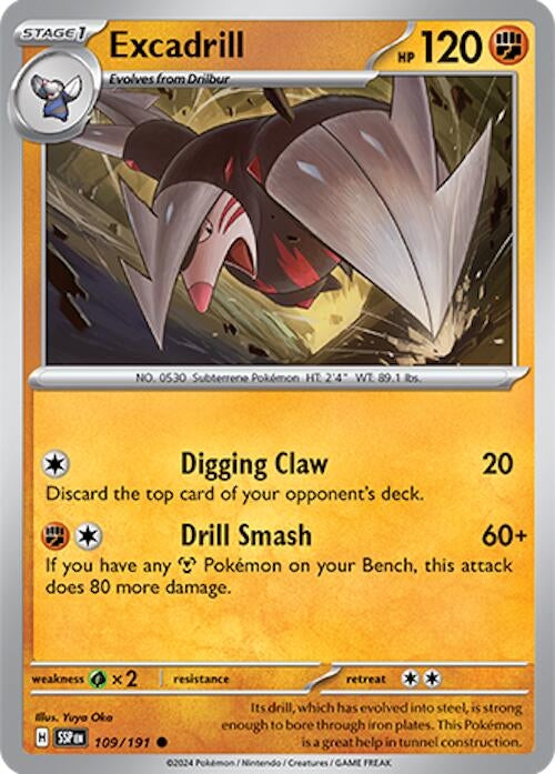 Image for Excadrill (SV08: Surging Sparks) (109/191) - Pokemon