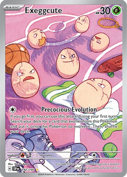Image for Exeggcute (SV08: Surging Sparks) (192/191) - Pokemon