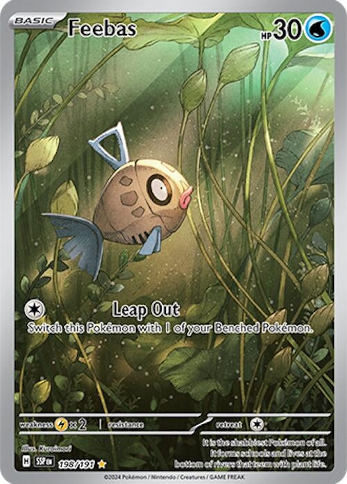 Image for Feebas (SV08: Surging Sparks) (198/191) - Pokemon