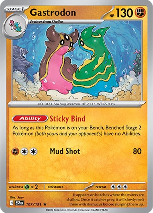 Image for Gastrodon (SV08: Surging Sparks) (107/191) - Pokemon