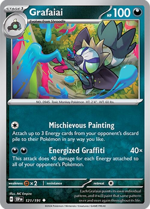 Image for Grafaiai (SV08: Surging Sparks) (121/191) - Pokemon