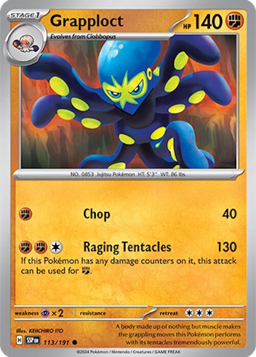 Image for Grapploct (SV08: Surging Sparks) (113/191) - Pokemon