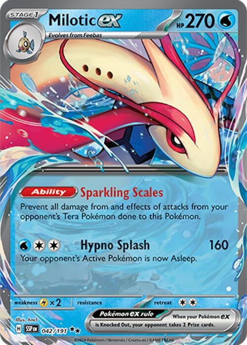 Image for Milotic ex (SV08: Surging Sparks) (042/191) - Pokemon