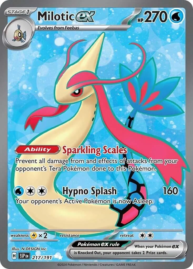 Image for Milotic ex (SV08: Surging Sparks) (217/191) - Pokemon
