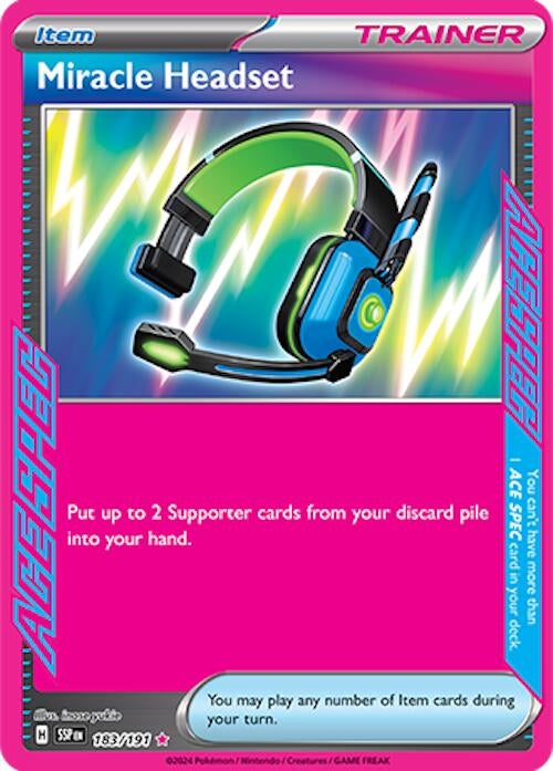 Image for Miracle Headset (SV08: Surging Sparks) (183/191) - Pokemon