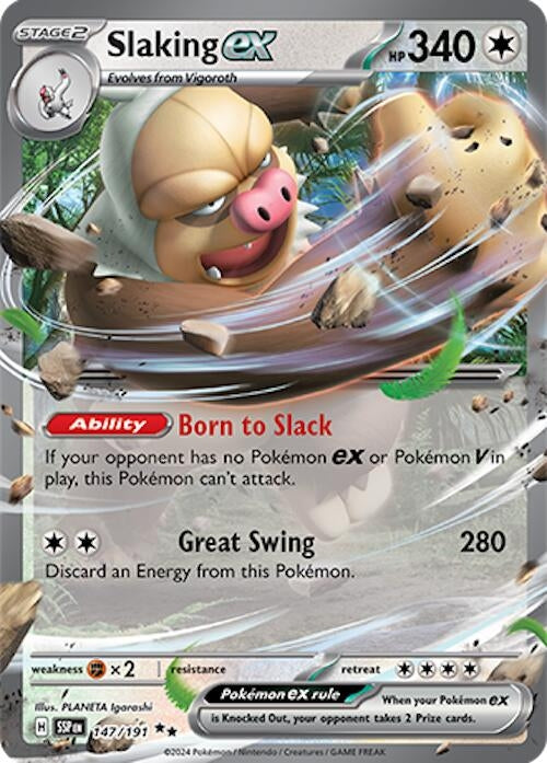 Image for Slaking ex (SV08: Surging Sparks) (147/191) - Pokemon