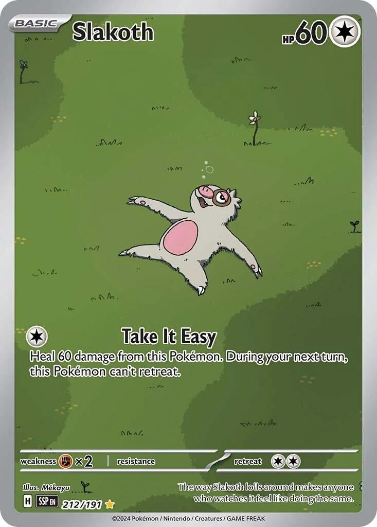 Image for Slakoth (SV08: Surging Sparks) (212/191) - Pokemon