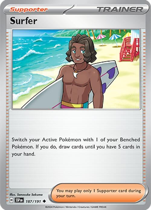 Image for Surfer (SV08: Surging Sparks) (187/191) - Pokemon