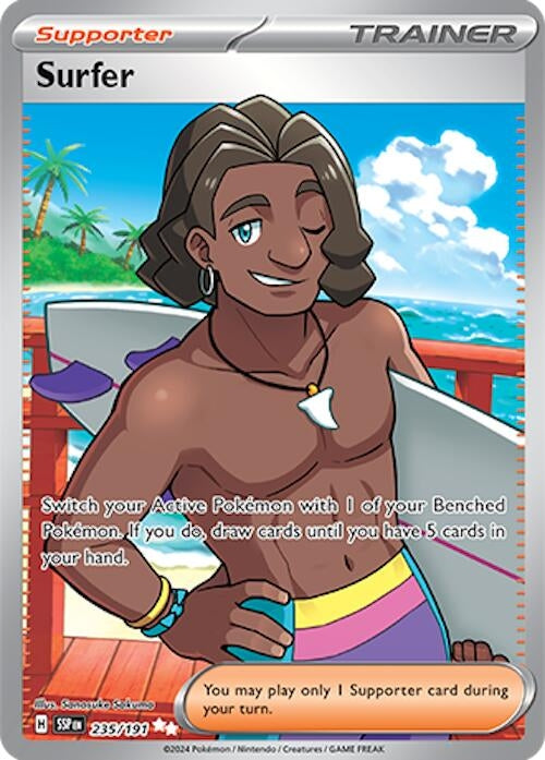 Image for Surfer (SV08: Surging Sparks) (235/191) - Pokemon
