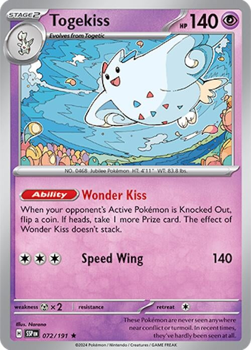 Image for Togekiss (SV08: Surging Sparks) (072/191) - Pokemon