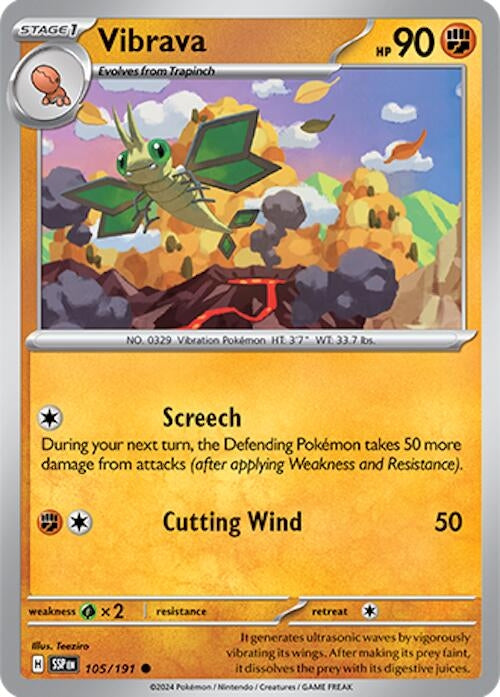 Image for Vibrava (SV08: Surging Sparks) (105/191) - Pokemon