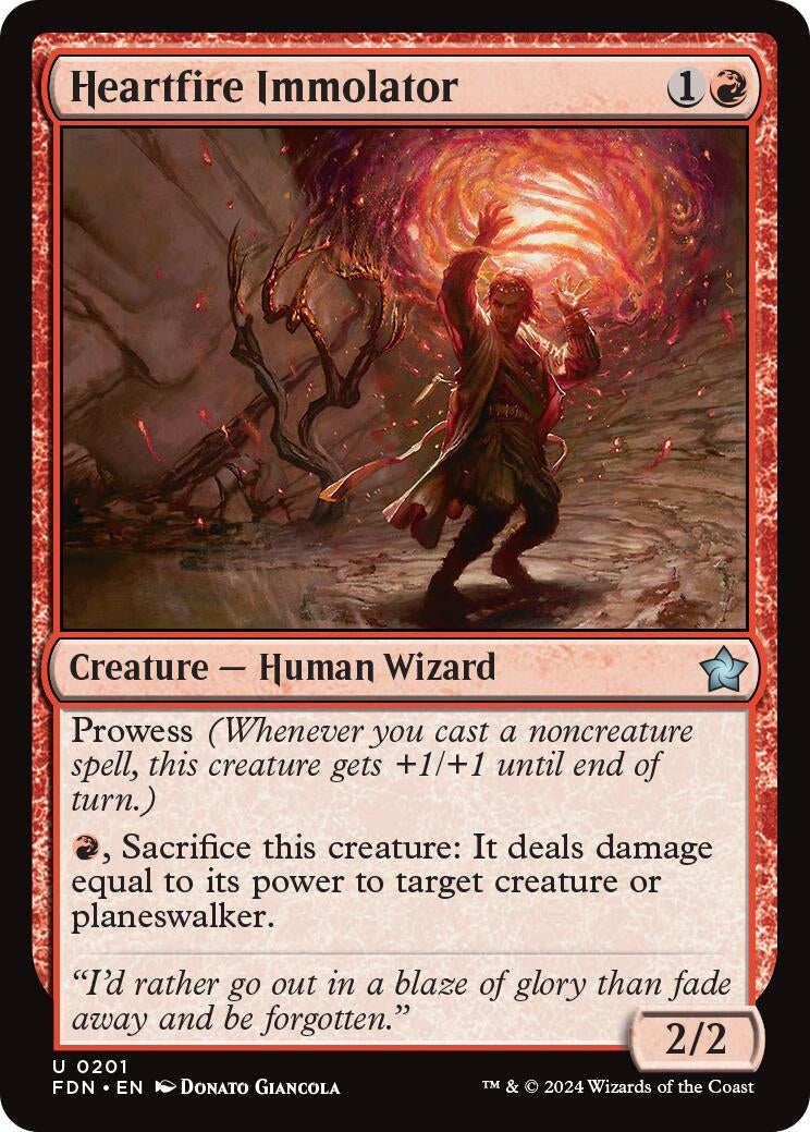 Image for Heartfire Immolator (Foundations) (201) - Magic: The Gathering